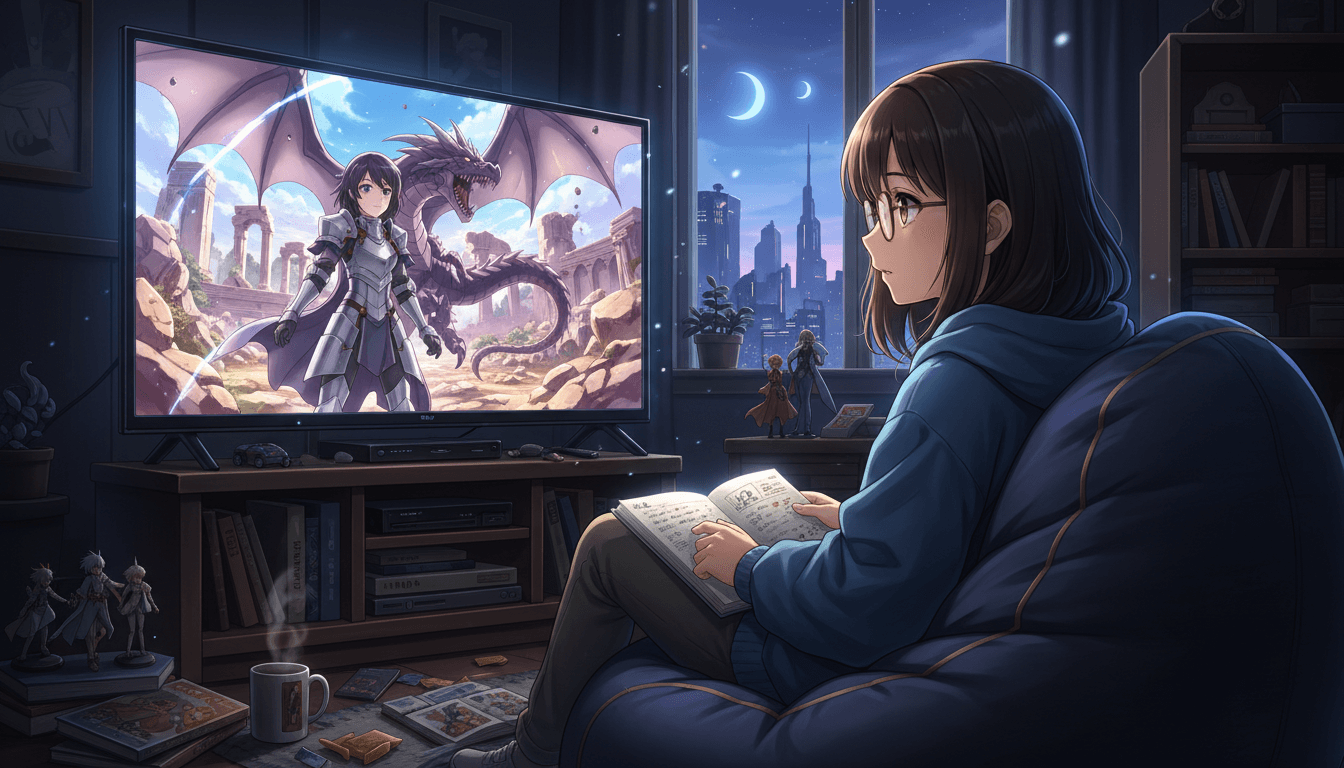 A teenage writer watching her Wattpad story come alive as an anime scene